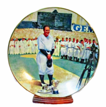 Lou Gehrig Luckiest Man Legends Of Baseball Plate 1993 By Delphi Bradex - £7.83 GBP