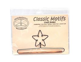 Classic Motifs Star With Dowel Craft Holder - $9.95 Classic Motifs Star With Dowel Craft Holder - $9.95