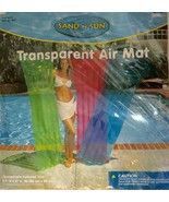 Inflatable Transparent Pool Mat Lounger Blue by Sand N Sun 6ft Long - $37.90 CAD