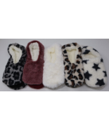 Women&#39;s Faux Fur Indoor Slippers w/ Grippers Lot of 5 Styles Small 5-7 NWT - $27.60