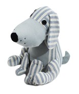 Dandy Blue Striped Sitting Dog Door Stop - £20.90 GBP