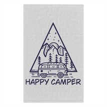 Personalized Rally Towel: Adventure-Themed &quot;Happy Camper&quot; Design, Soft a... - £13.99 GBP