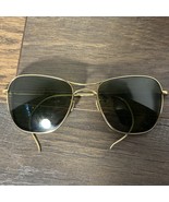 Vintage American Optical AO 1-10 12K GF Gold Aviator Sunglasses 6 1/4 RARE - $548.73 CAD