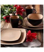 Gibson Signature Living Barcelona Soho Taupe Dinnerware - Mugs Plates Bo... - £11.78 GBP+