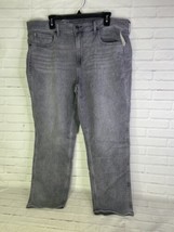 Gap Vintage Slim Tapered Jeans Womens Plus Size 34/18 Regular Charcoal M... - $38.12