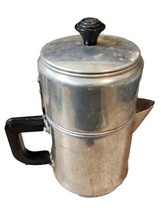 Vintage Aluminum Dripolator Coffee Pot 3 Cups  - £22.15 GBP