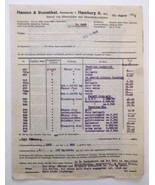 Hansen &amp; Rosenthal Mineral Oils &amp; Petroleum Products Sales Document 1922 - £15.29 GBP