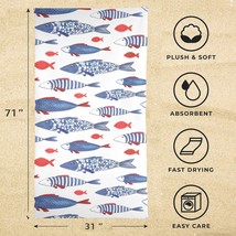 Beach Towels - Large Summer Vacation or Spring Break Beach Towel 31&quot;x71&quot; - Schoo - £15.42 GBP