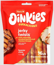 Hartz Oinkies Porkalicious Jerky Twists - Smoked and Oven-Baked Dog Chew Treats - £29.56 GBP+