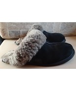 UGG Slippers Black Grey Womens Size 6 Scuffette Slip On Shearling BB - $589.40 MXN