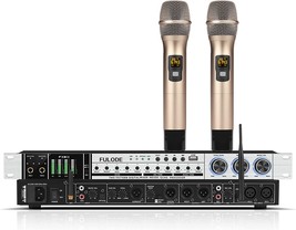 Fulode Fx8 Iii Professional Ktv Digital Pre-Stage Effector, Gold-Microphone - £153.38 GBP