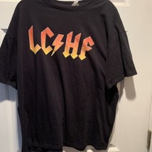 Low Carb High Fat T- Shirt LCHF Rocks Logo Black 2X Anvil Brand - $15.90