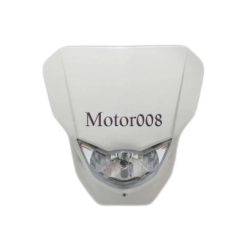 Universal motorcycle  Headlight fairing With Bulb Dirt Bike Motocross Headlamp   - £487.15 GBP