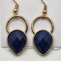 Navy &amp; Gold Earrings - $2.00