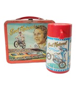 VINTAGE EVEL KNIEVEL METAL LUNCHBOX AND THERMOS 1974 ALADDIN DAREDEVIL  - €114,71 EUR