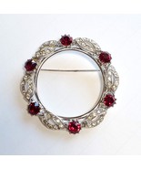 Vintage ORA Circle Wreath Brooch - $22.00