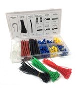 308pc Insulated Assortment Electrical Terminal Wire Connector Crimp Heat... - $10.39