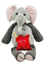 Scentsy Buddy Ollie Elephant Plush Gray Pomegranate Scent Retired Stuffed 15 in - $17.75