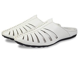 Mens Boys Sandals comfortable casual ethnic pathani mules US size 8-12 White CLV - £25.38 GBP