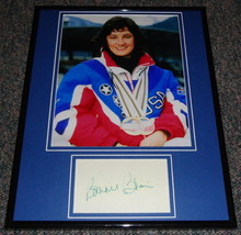 Bonnie Blair Signed Framed 11x14 Photo Display w/ Medals - £50.61 GBP