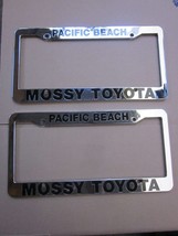 Pair of 2X Pacific Beach Mossy Toyota License Plate Frame Dealership Pla... - $17.60