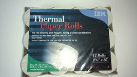 12 Rolls IBM Thermal Paper Rolls 2 1/4&#39;&#39; x 85&#39; 58mm Wide Cash Credit Reg... - £4.77 GBP