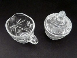 Star of David Anchor Hocking Creamer and Sugar Bowl Early American Presc... - €16,35 EUR