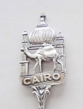 Collector Souvenir Spoon Egypt Cairo Camel Mosque Figural Repousse Bowl Sailboat - £15.92 GBP