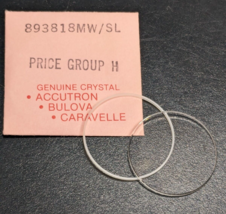 Genuine NEW Bulova Replacement Watch Crystal with Ring/Sleeve Part# 893818 MW/SL - £15.77 GBP
