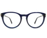 Warby Parker Eyeglasses Frames JANE 3356 Blue Gold Round Full Rim 49-18-135 - $74.58