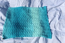 Light Blue/Green Shell SMALL Baby Blanket - £204.61 GBP
