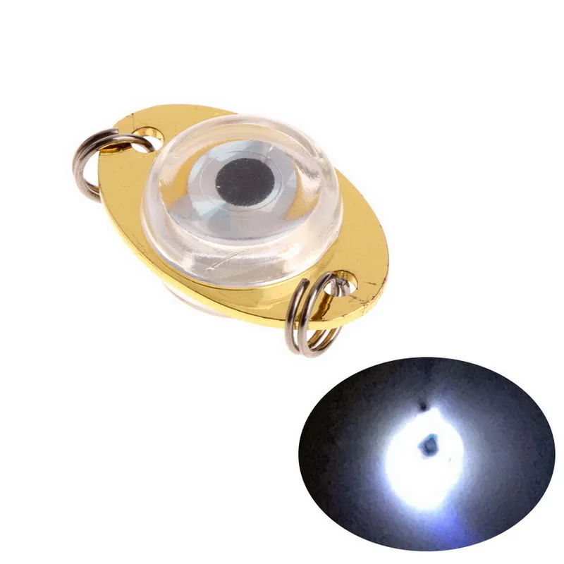 Sfit 1Pcs LED Deep Drop Underwater Eye Shape Lure Light Flashing Fishing Squid F - $31.63