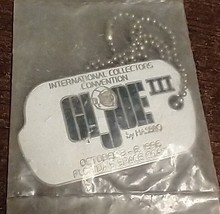 1996 International GI Joe Collectors Convention III White Dog Tag New In Bag - £49.70 GBP