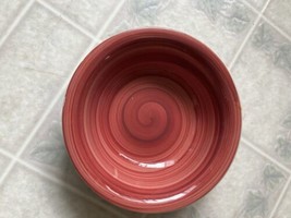 Philippe Richard SWIRL Cereal Bowl Replacement Red Hand Painted Hand Cra... - $26.17