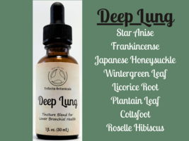 DEEP LUNG Herbal Tincture Blend / Liquid Extract / Organic Apothecary Herbs - £11.95 GBP