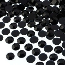 John Bead Acrylic Round Flat Back Rhinestones 8mm ss39 Black 1000pcsBag - $24.25