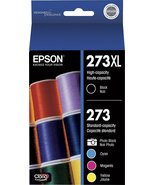 EPSON 273 Claria Ink High Capacity Black &amp; Standard Color Cartridge Comb... - £48.74 GBP