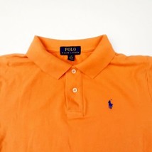 Polo Ralph Lauren Boys Polo Shirt Size L 14-16 Orange Cotton E30 - £6.74 GBP
