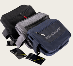 Dunlop Tac Casual Sports Pouch Bag Tennis Mini Bag Black/Grey/Navy NWT - $28.71