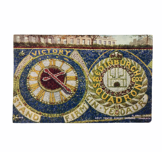 Vintage Postcard WWII Victory Edinburgh Squadron Floral Clock Valentine&#39;... - $9.46