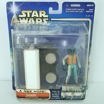 Star Wars 2002 Collection Greedo A New Hope Cantina Bar Section New Hasbro - £23.32 GBP