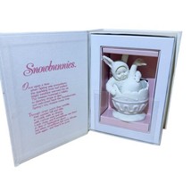 VTG 1998 Dept 56 Springtime Stories Snowbunnies Double Yolk 5” Figurine Gift - £9.60 GBP