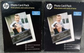 HP Photo Card Set 10 (5X7”) / 5 (4”X6”) GLOSSY PHOTO PAPER / 10 (5X7”) E... - $11.97