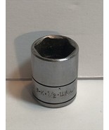 S-K TOOL SK 1/4&quot; Drive 6-Pt Standard 1/2&quot; SAE Socket # 40916 USA - $8.34 CAD