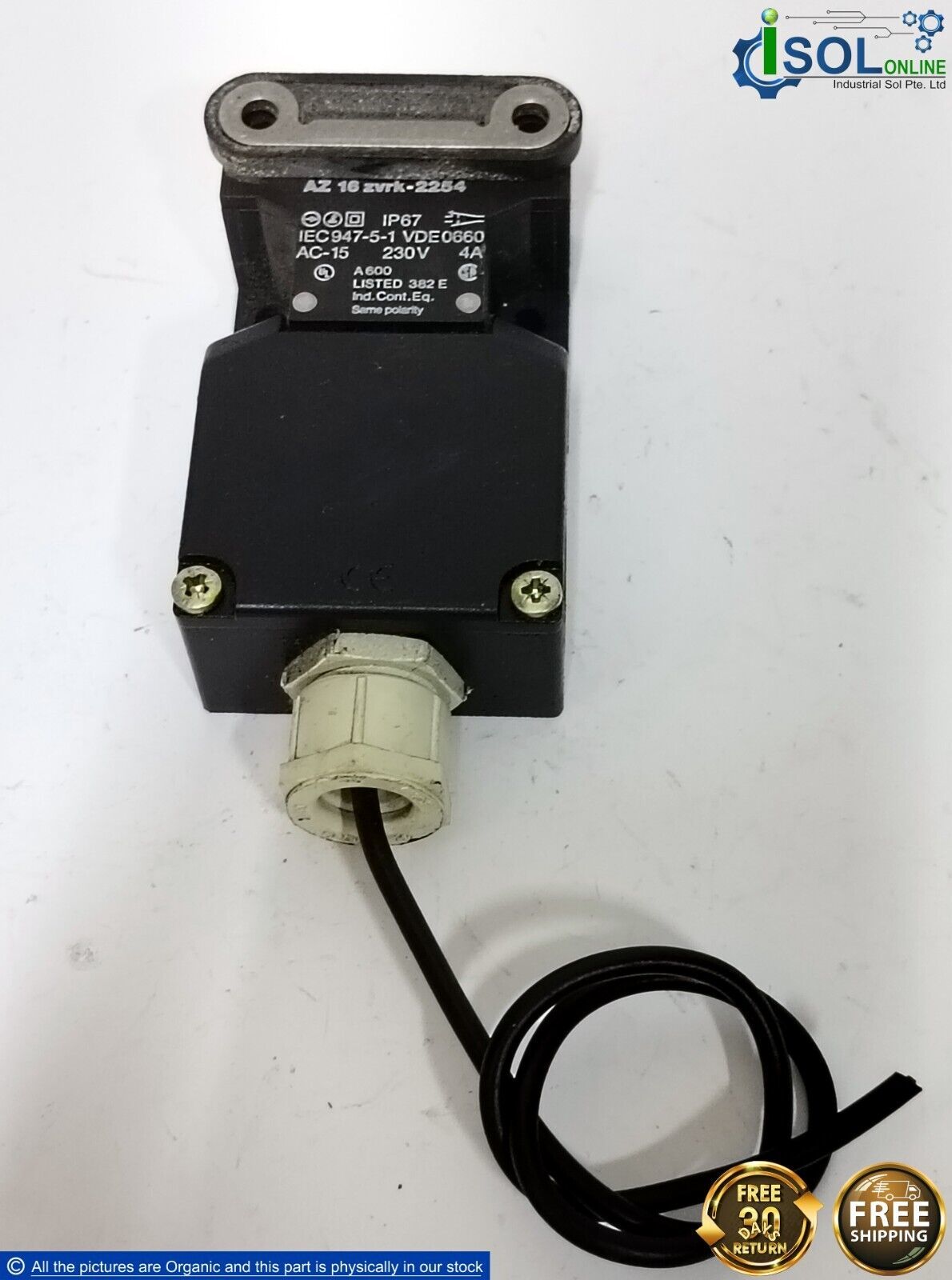Schmersal AZ 16 zvrk-2254 Safety Interlock Switch With Separate Actuator... - $89.00