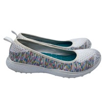 Skechers Microburst Made You Look Slip On White Multi Flats Shoes Womens Size 6 - £27.86 GBP