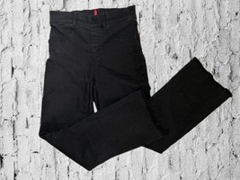 Spanx Pull On Vintage Black Legging Raw Hem Distressed Jeans Size S/P - $24.74