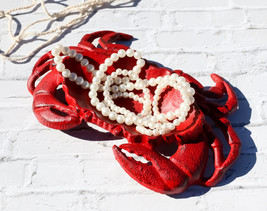 Cast Iron Marine Sea Red King Crab Trinket Coins Jewelry Tray Dish Decor - £23.97 GBP