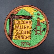 VTG 1974 Boy Scouts BSA Holcomb Valley Scout Ranch Round Patch 3&quot; Diameter - £11.05 GBP