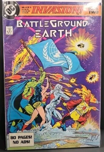 Invasion: Battleground Earth Book Two VG 1983 TODD MCFARLANE ART DC COMICS - £11.69 GBP